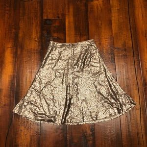 Gold Sequin Skirt